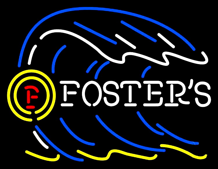 Fosters Waves Neon Sign